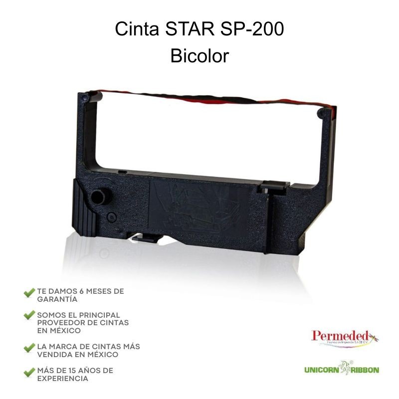 Cinta STAR SP-200 (Negro/Rojo)