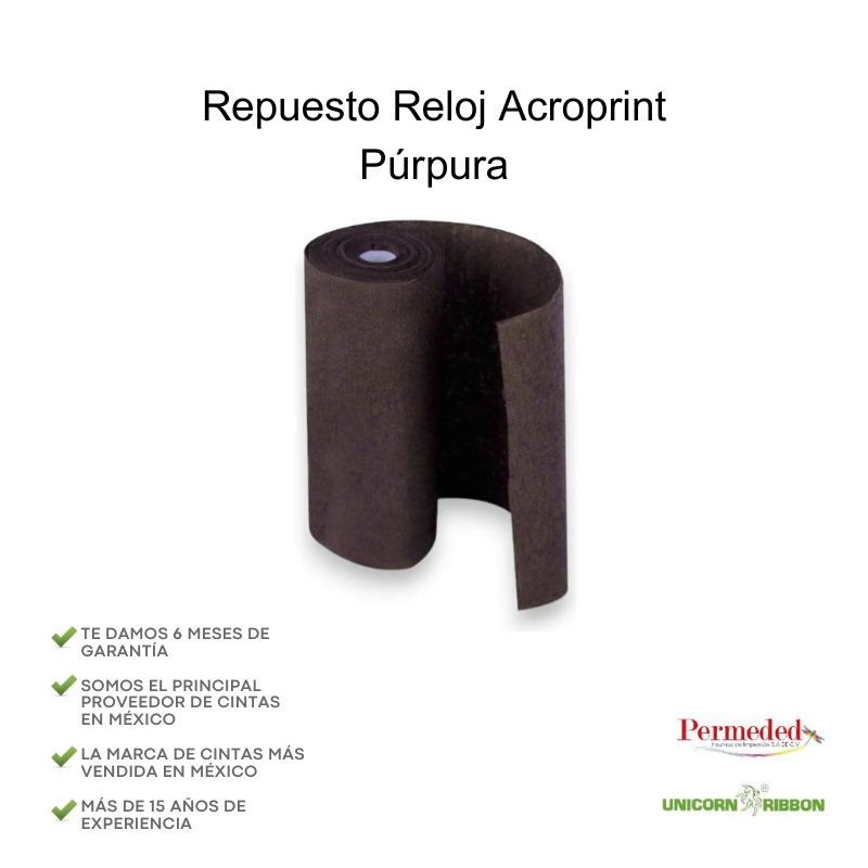 Repuesto Reloj Acroprint (Púrpura)