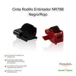 Rodillo Entintador NR78 (Negro y Rojo) 2 piezas
