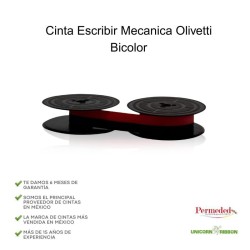Cinta Escribir Mecanica OLIVETTI (Nero-Rojo)