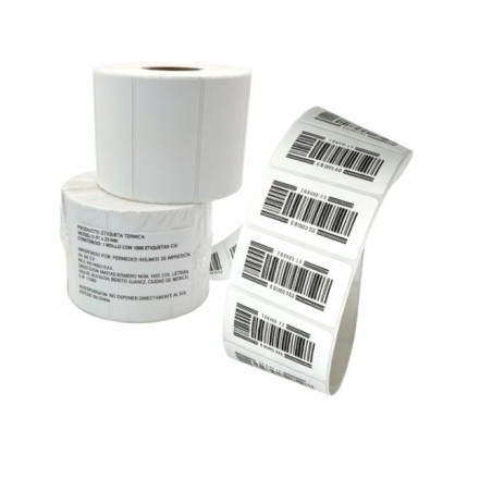 Rollo de Etiqueta Térmica Directa 51x25 mm, 1,000 Etiquetas